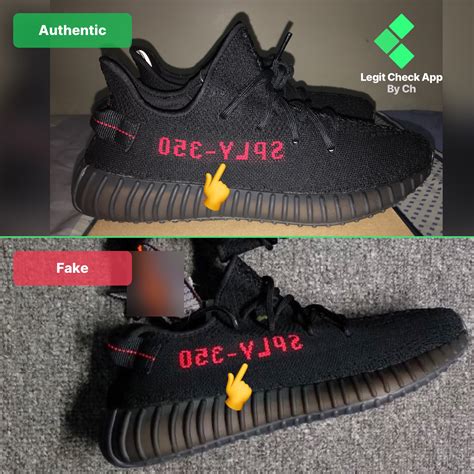 adidas yeezy boost 350 v2 black red real vs fake|Yeezy supply 350 bred.